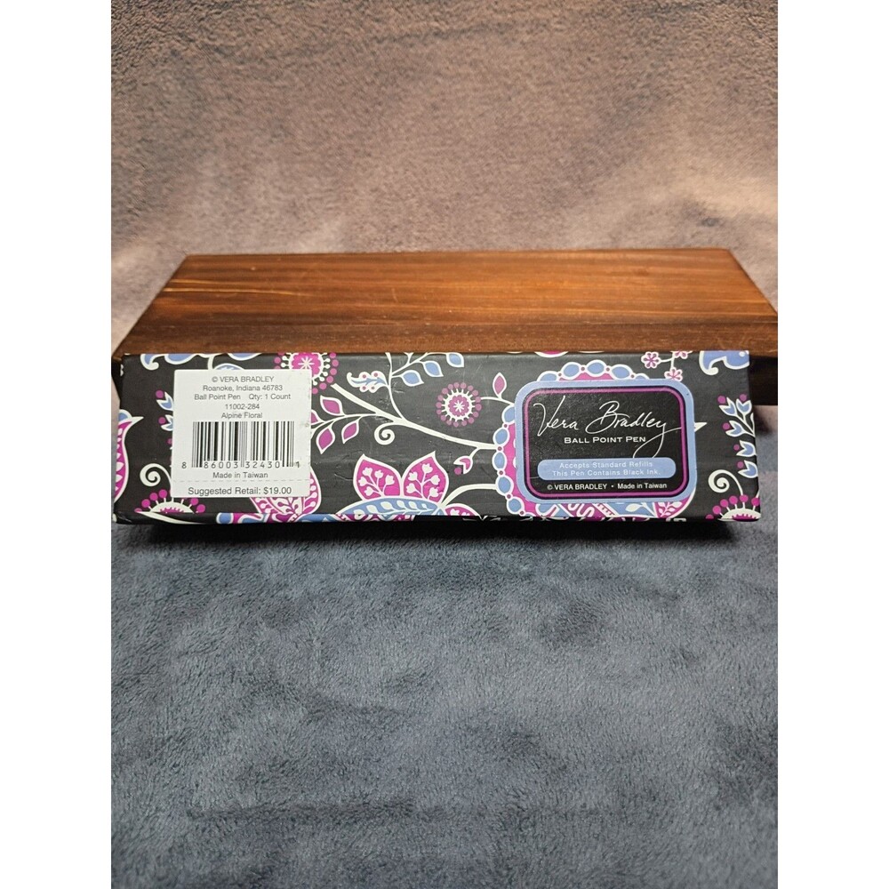 Vera Bradley Ballpoint Pens Lot of 2 Alpine Floral Midnight Paisley Boxed - Picture 6 of 13